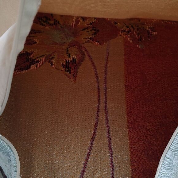 Gobelins Art Woven Clematis Tapestry Cotton Throw Pillow Cover - Picture 6 of 8